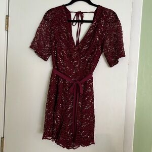 Pretty short lace romper